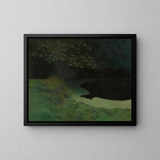 L'Étang de Honfleur - Félix Vallotton — framed artwork on a wall