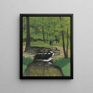 Le Bois de Boulogne - Félix Vallotton — framed artwork on a wall