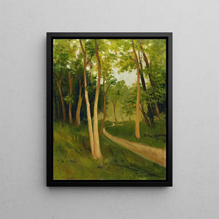 Track In The Bois De Boulogne - Félix Vallotton — framed artwork on a wall