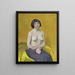 Woman with Rose - Félix Vallotton — framed artwork on a wall