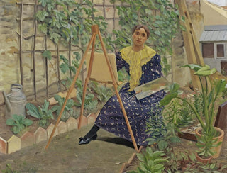 Young girl painting - Félix Vallotton — artwork view
