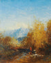 A group of people in a mountain landscape - Félix Ziem — artwork view