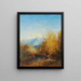 A group of people in a mountain landscape - Félix Ziem — framed artwork on a wall