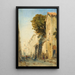 a street in Martigues - Félix Ziem — framed artwork on a wall