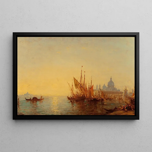 Bacino di San Marco - Félix Ziem — framed artwork on a wall