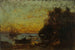 Boat and sailboats at sunset On the back Marine - Félix Ziem — artwork view