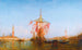 Paved boat on the Venice basin - Félix Ziem — artwork view