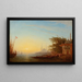 Caïques devant Sainte-Sophie - Félix Ziem — framed artwork on a wall