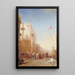 Carnival Venice Quay of the Slaves - Félix Ziem — framed artwork on a wall