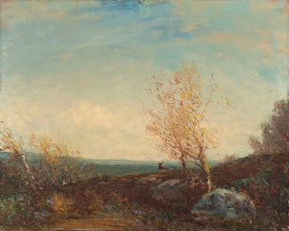 Deer in the Fontainebleau Forest - Félix Ziem — artwork view