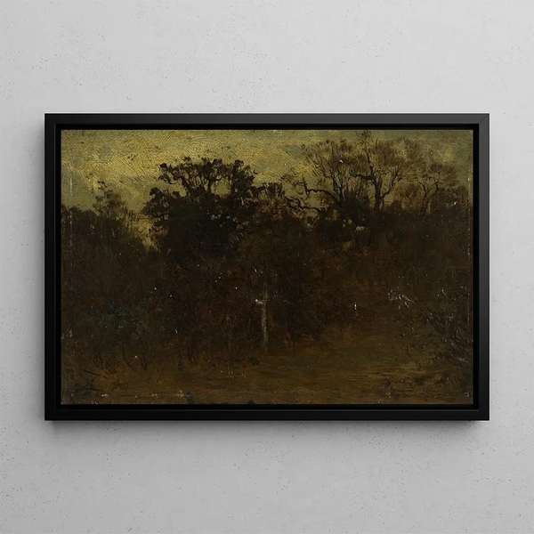 Coin de fort - Félix Ziem — framed artwork on a wall