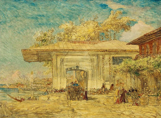 Constantinople painting, the Janissaries' kiosk - Félix Ziem — artwork view