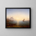 Constantinople, Hagia Sophia at sunrise - Félix Ziem — framed artwork on a wall