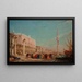 Embarkation on the Môle - Félix Ziem — framed artwork on a wall