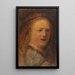 Étude de femme copie d'après Rembrandt - Félix Ziem — framed artwork on a wall