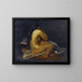 Femme nue assise - Félix Ziem — framed artwork on a wall