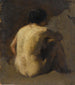 Femme nue assise vue de dos - Félix Ziem — artwork view