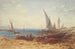 Fishermen and boats by the water's edge - Félix Ziem — artwork view