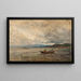 Fos Environs de Martigues - Félix Ziem — framed artwork on a wall