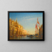 Floods on Saint Mark's Square, Venice - Félix Ziem — framed artwork on a wall