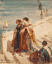 Young women on the Straw Bridge in Venice - Félix Ziem — artwork view