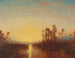 Khartoum painting, sunset - Félix Ziem — artwork view