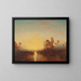 Khartoum painting, sunset - Félix Ziem — framed artwork on a wall