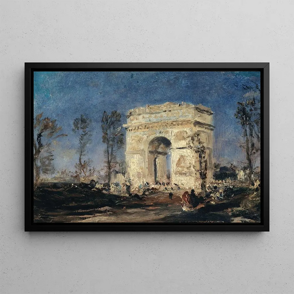 L'Arc de Triomphe de l'Étoile, 8th arrondissement - Félix Ziem — framed artwork on a wall
