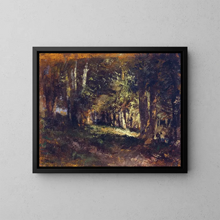 La forteresse - Félix Ziem — framed artwork on a wall