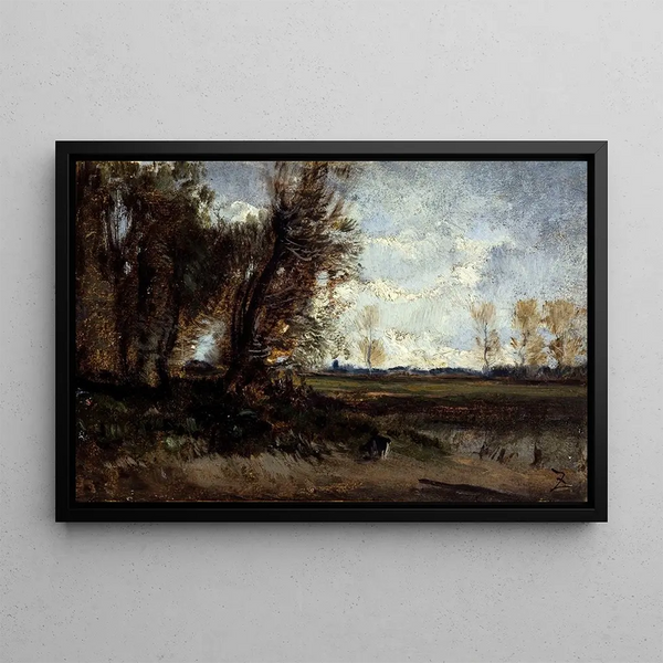 La mare - Félix Ziem — framed artwork on a wall