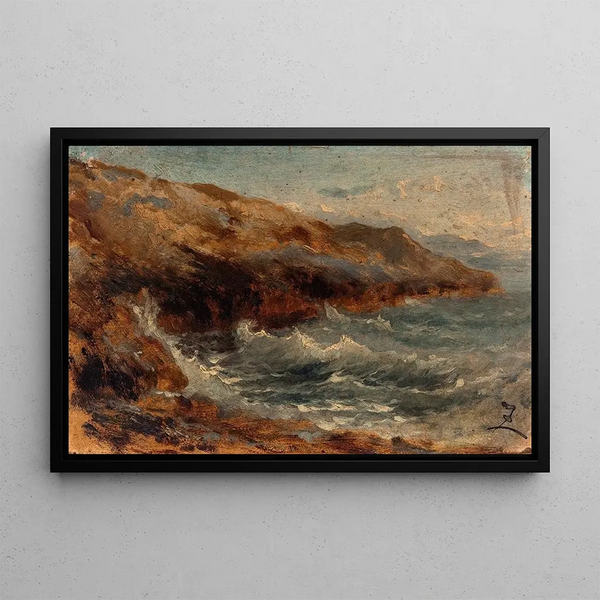 The Wave - Félix Ziem — framed artwork on a wall
