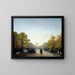 L'avenue des Champs-Élysées - Félix Ziem — framed artwork on a wall