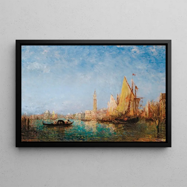 Le Palais des Doges Venise - Félix Ziem — framed artwork on a wall