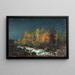 Le Torrent Environs de Clermont-Ferrand - Félix Ziem — framed artwork on a wall