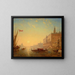 The basin seen from the Esclavons quay - Félix Ziem — framed artwork on a wall