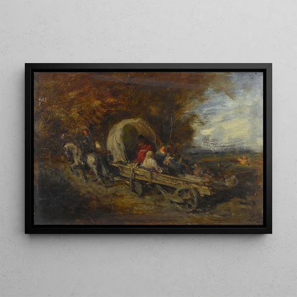 The Chariot - Félix Ziem — framed artwork on a wall