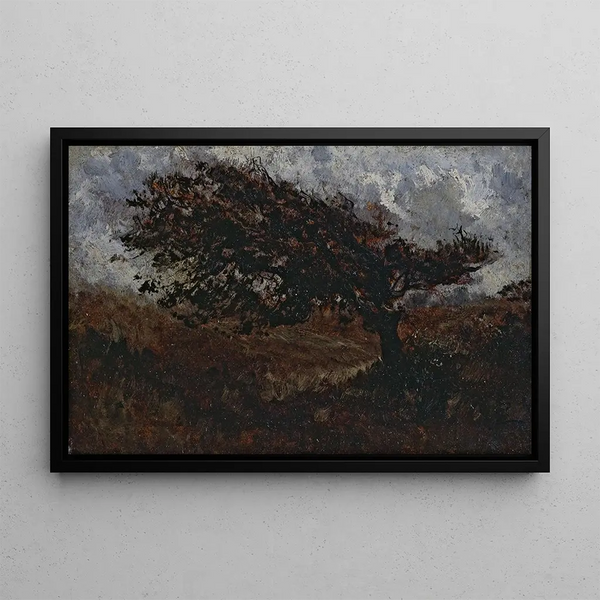 The gust of wind - Félix Ziem — framed artwork on a wall