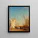 Le quai Saint - Jean à Marseille - Félix Ziem — framed artwork on a wall