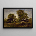 Les Chênes - Félix Ziem — framed artwork on a wall