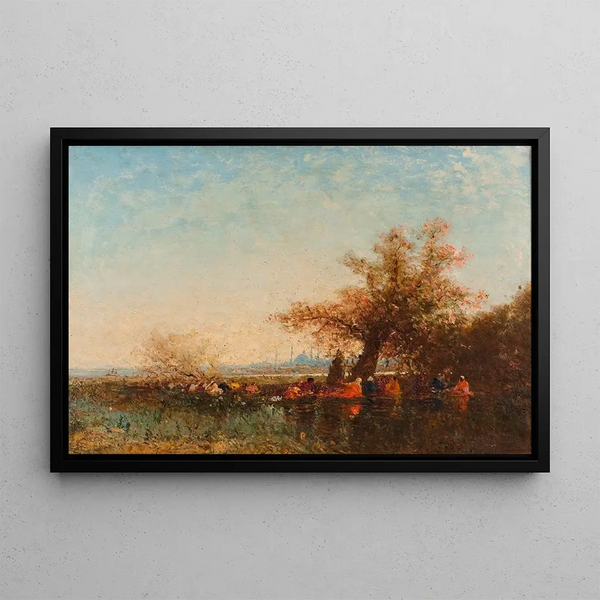 Les eaux douces d'Asie - Félix Ziem — framed artwork on a wall