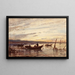 Les Pêcheurs de Martigues - Félix Ziem — framed artwork on a wall