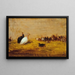 Les Dindons - Félix Ziem — framed artwork on a wall