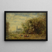 Les eaux douces d'Asie environs de Constantinople - Félix Ziem — framed artwork on a wall