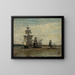 Les frégates - Félix Ziem — framed artwork on a wall