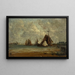 Les sloops de pêche - Félix Ziem — framed artwork on a wall
