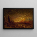 L'incendie - Félix Ziem — framed artwork on a wall