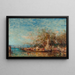 L'Offrande à la Madone - Félix Ziem — framed artwork on a wall