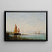 Marine Constantinople - Félix Ziem — framed artwork on a wall