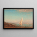 Martigues La Voile Blanche - Félix Ziem — framed artwork on a wall