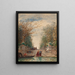 Martigues Venice The Entrance of the French Garden - Félix Ziem — framed artwork on a wall